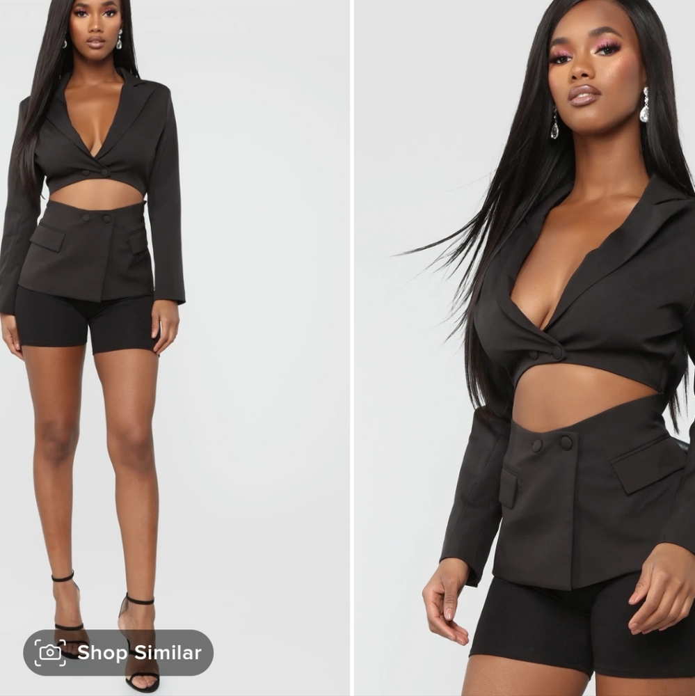 Blazer cut out jacket